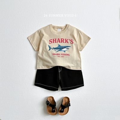 vivid80｜(78cm-125cm) 3款海洋鯊魚短袖上衣14