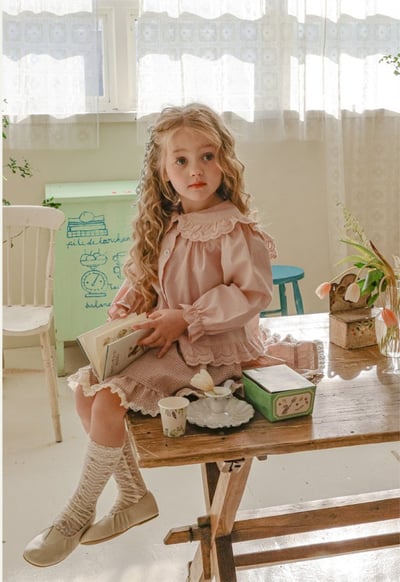 FLO33｜(75-140) 3色蕾絲無根長襪11