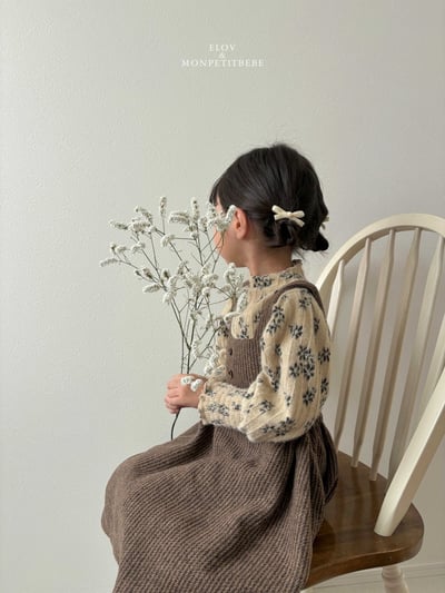 Monpetitbebe15｜(70cm-110cm) 碎花磨毛上衣4