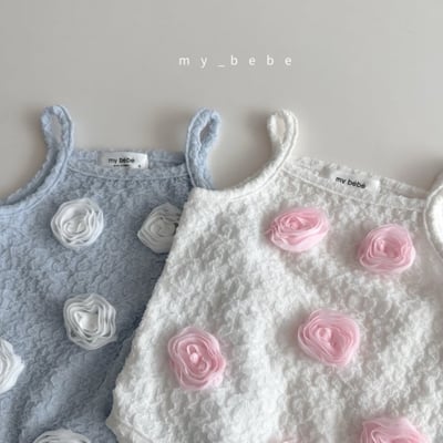 my_bebe11｜(75-105cm) 玫瑰花泳衣含帽子2