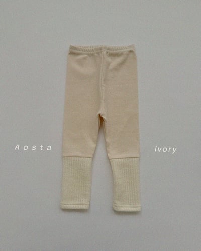 AOSTA37｜(6m-5y) 經典拚色緊身褲3