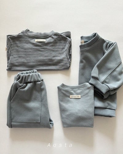 AOSTA07｜(6m-5y) 日常口袋直筒褲16