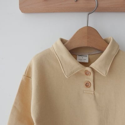 LEMONADE51｜(55cm-85cm) 2色有領素面上衣17