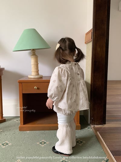 JE 651｜(73-100cm)  小花蕾絲包屁套裝8