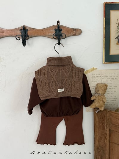 AOSTA52｜(6m-5y) 簡約縮口上衣16