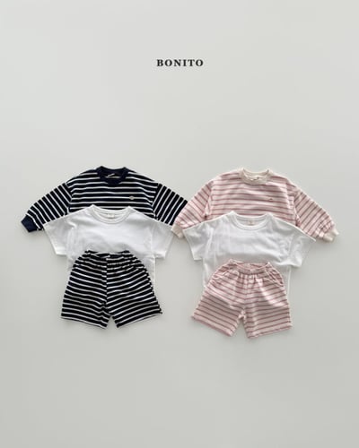 Bonito57｜(75cm-125cm) 2色瑪德琳三件套裝3