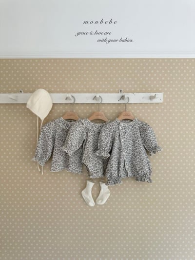 MONBEBE35｜(1y-8y) 荷葉領碎葉上衣10