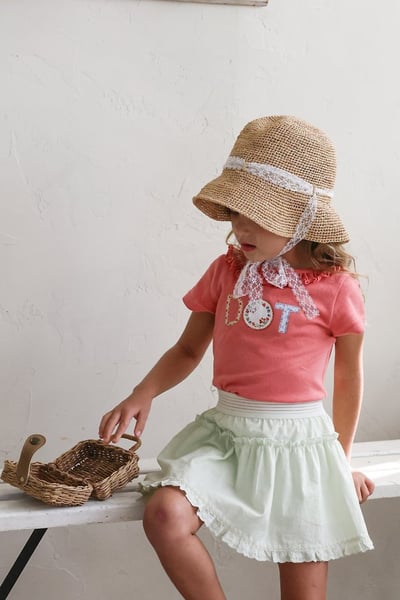 FLO38｜(75-140) 花邊波浪褲裙10