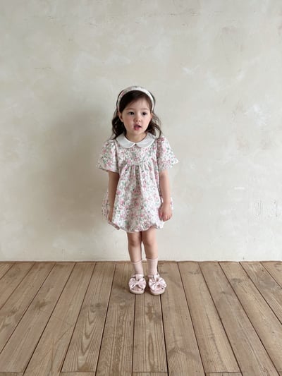 Azalea10｜(85-118cm) 甜美碎花連身裙6