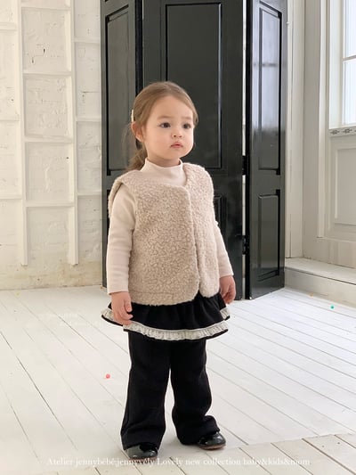 JE 398｜(73-100cm)  絨毛馬甲背心5