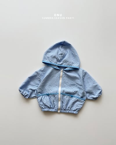 onu47｜(70cm-115cm) 泡泡紗拉鍊連帽外套13
