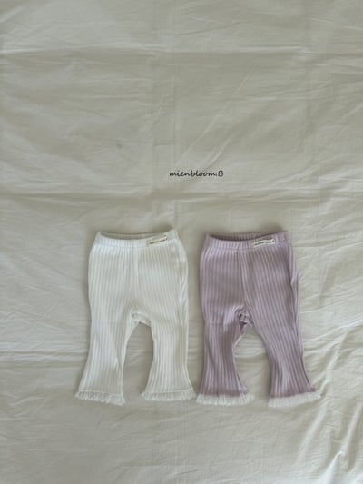 Bloom.b28｜(0m-7y) 羅紋蕾絲邊小喇叭褲12