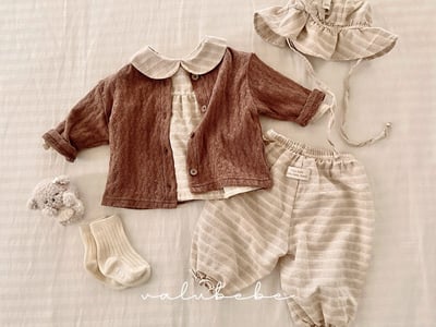 Valubebe19｜(65-90) 翻領棉麻襯衫10