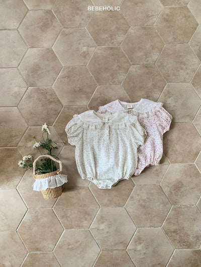 Bebe holic21｜(3m-18m) 翻領碎花連身服8