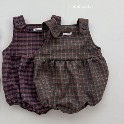 mimi market02 (65-85cm)  格紋背心包屁衣3