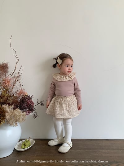 JE590｜(73cm-100cm) 碎花翻領兩件式上衣包屁裙15