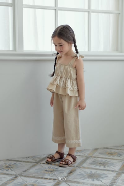 ROA16｜(6m-18m) 2色蕾絲荷葉波浪擺背心15