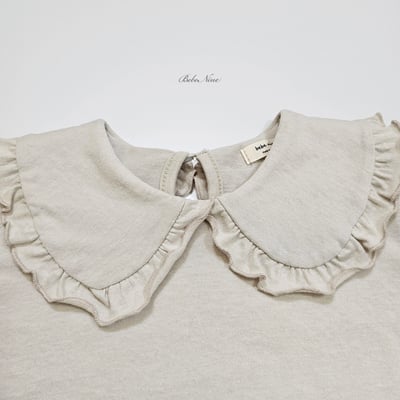 bebe nine06  (65cm-115cm) 3色荷葉娃娃領上衣13