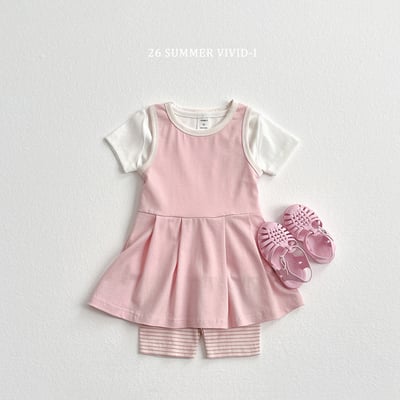vivid33｜(78cm-125cm) 2款甜美網球無袖連身裙8