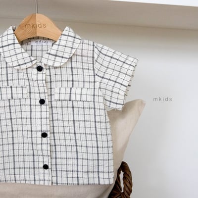 M-KIDS04｜(65-115cm) 印花襯衫9