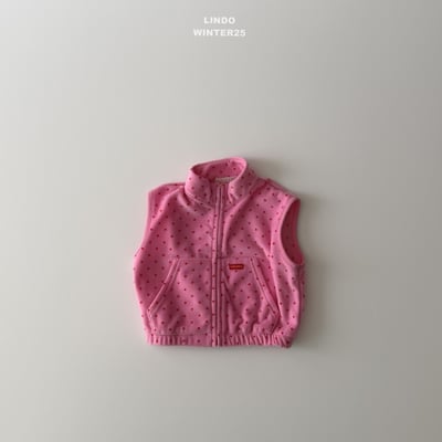 Lindo70｜(80cm-125cm) 高領磨毛波點背心8