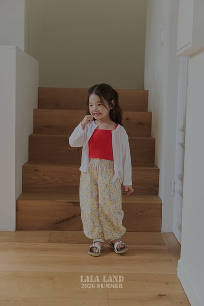 lala land70｜(75-120cm) 2色草莓格紋/碎花縮口褲9