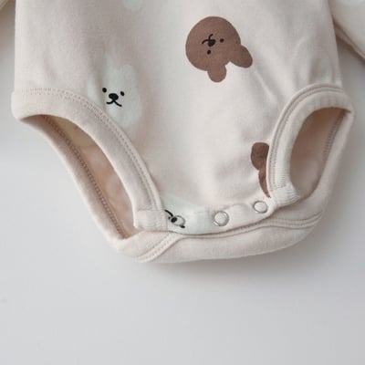 LEMONADE46｜(55cm-85cm) 2色小熊包屁衣長褲含帽子25