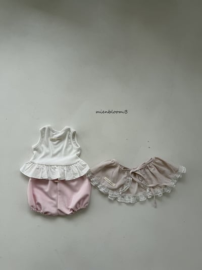 Bloom.b52｜(55cm-118cm) 格紋綁帶圍裙8