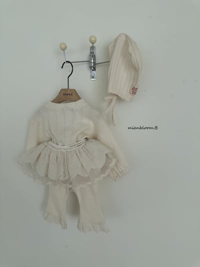 Bloom.b47｜(0m-18m) 羅紋連身衣/帽子15