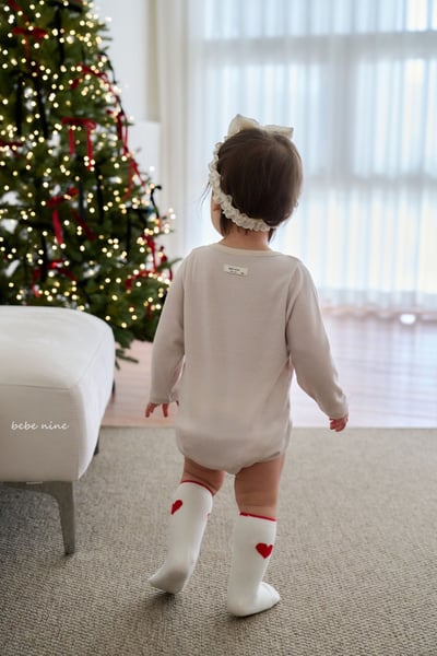 bebe nine19 (65cm-75cm) 2色滾邊素面包屁衣7