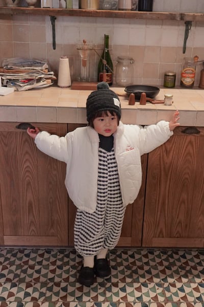 onu 14｜(70cm-115cm) 絨毛條紋連身褲9