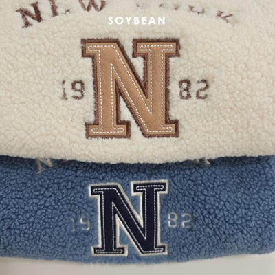 Soybean36｜(75cm-118cm) 英字刷毛上衣2