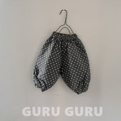 GURU GURU21｜(6m-24m) 3色波點縮口褲4