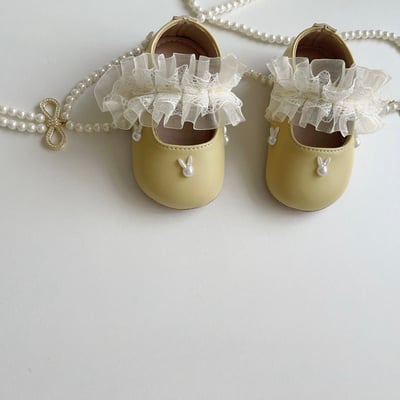 兔子珍珠蕾絲學步鞋7