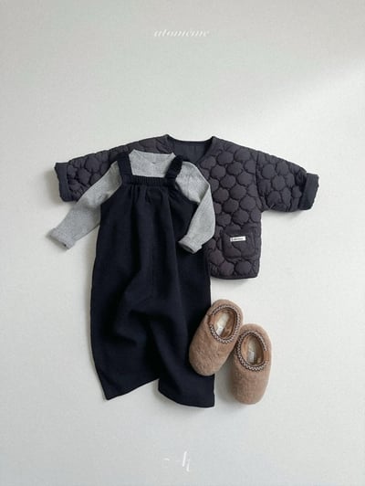 Atomeme37｜(70cm-110cm) 波點絎縫夾層棉外套17