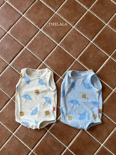 thelala61｜ (0m-18m) 夏日無袖包屁衣1
