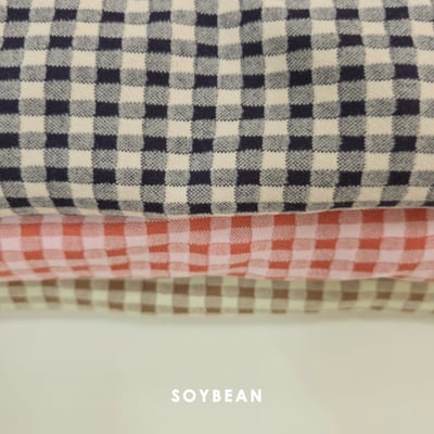 Soybean02｜(75cm-118cm) 格紋家居套裝4