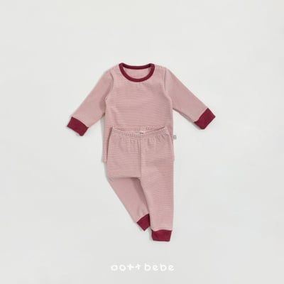 Oottbebe10｜(1y-7y) 條紋撞色家居套裝13
