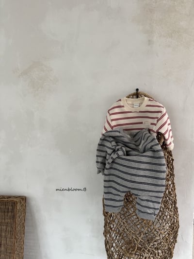 Bloom.b05｜(0m-24m) 小標條紋連身衣5