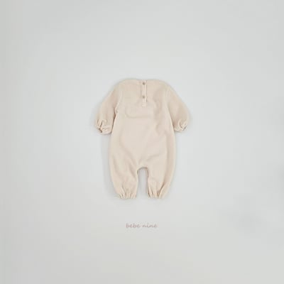 bebe nine04 (55cm-75cm) 2色磨毛荷葉圍兜設計連身衣15