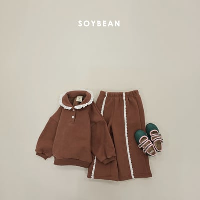Soybean76｜(75cm-118cm) 蕾絲翻領邊套裝12