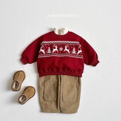 vivid82｜(78cm-125cm) 麋鹿北極熊印花休閒上衣13