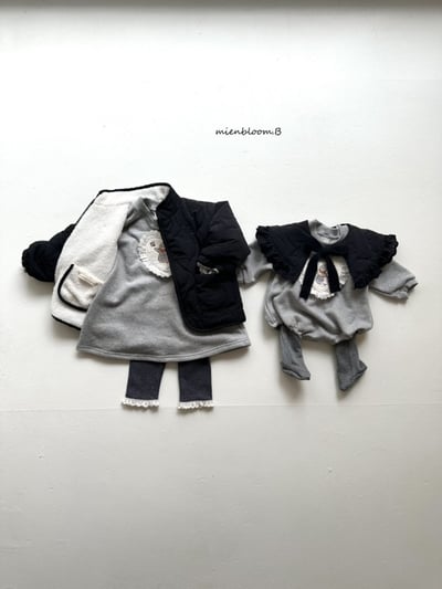 Bloom.b45｜(0m-24m/85cm-125cm) 蝴蝶結印花絎縫雙面刷毛外套18