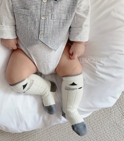 LEMONADE59｜(55cm-85cm) 1色小貓長襪兩雙組3