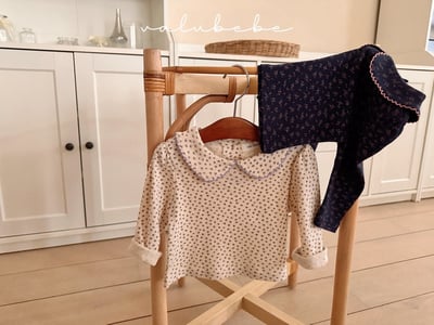 Valubebe46｜(65-90) 翻領碎花上衣8