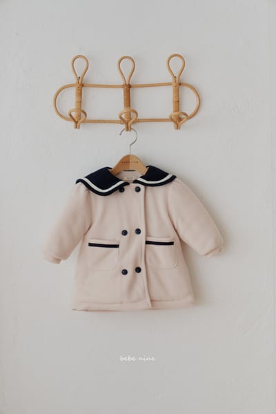 bebe nine30 (65cm-115cm) 1色海軍排釦大衣外套2