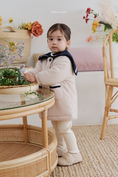 bebe nine30 (65cm-115cm) 1色海軍排釦大衣外套9