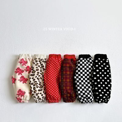 vivid01｜(78cm-125cm) 磨毛印花縮口褲2