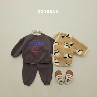 Soybean85｜(75cm-118cm) 英字印花休閒套裝13