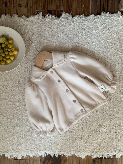 JE606｜(73cm-100cm) 毛呢蕾絲領吊帶包屁套裝9